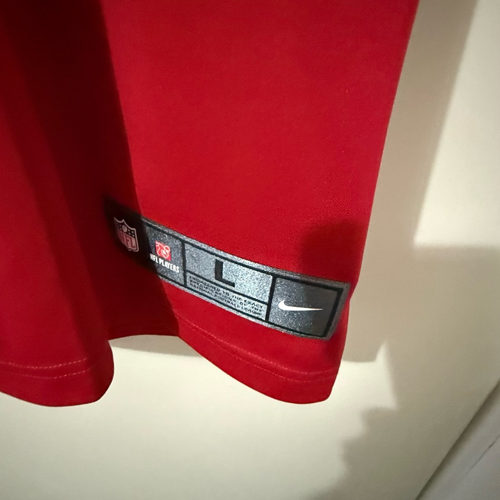 Nike Red NFL Jersey with Number 5 - Picture 7 of 8
